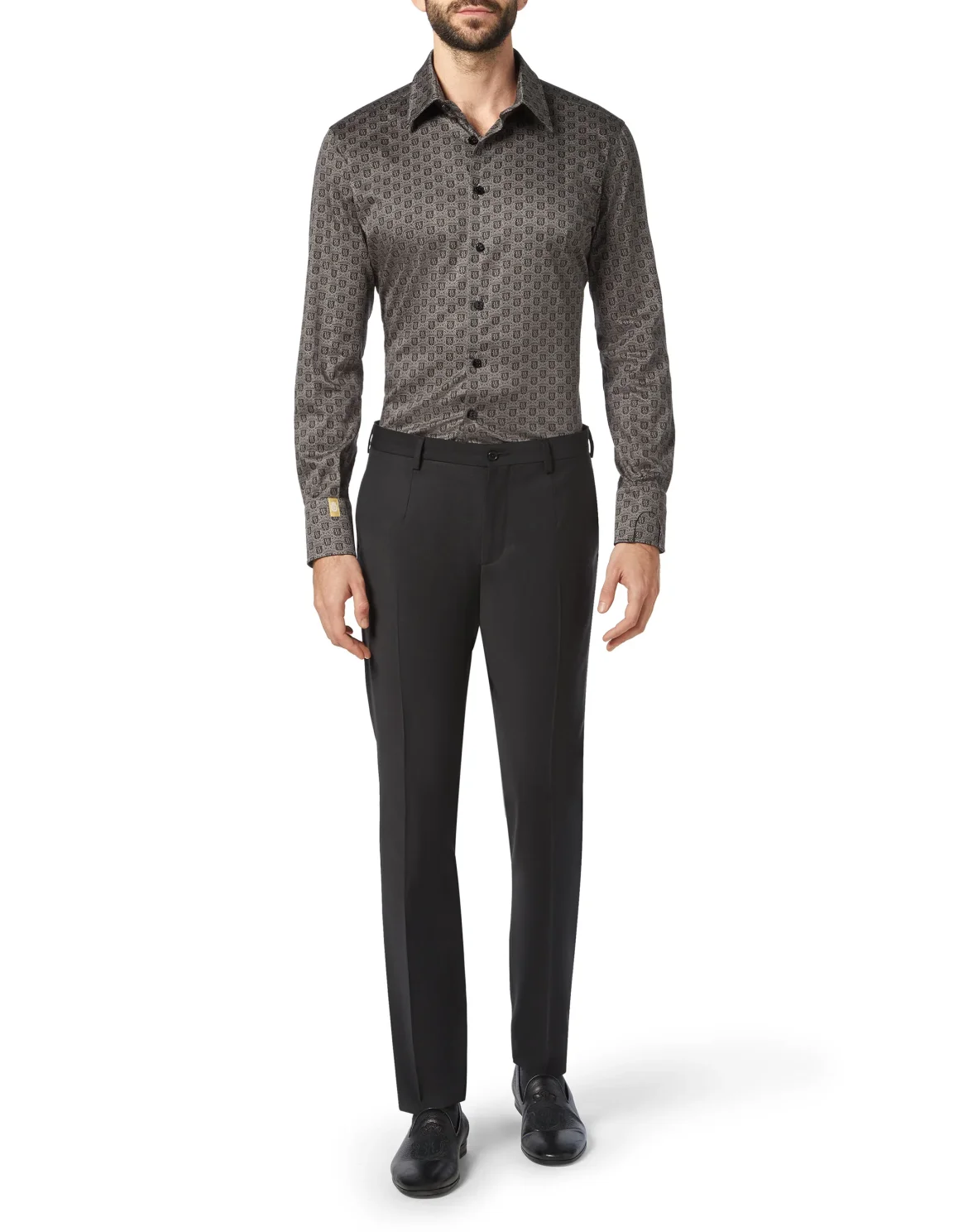 Shirt Gold Cut LS/Milano Crest, цвет: Черный