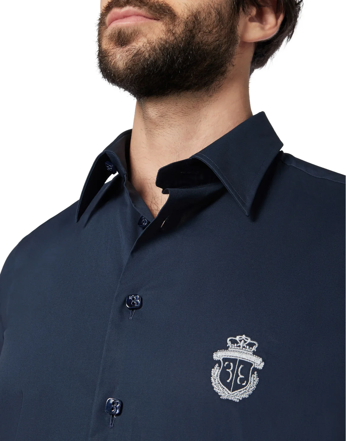 Shirt Silver Cut LS/Milano Crest, цвет: Синий