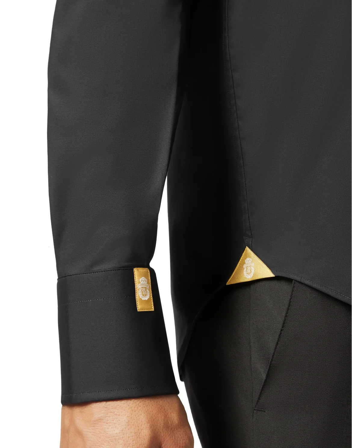Shirt Gold Cut LS/Milano Crest, цвет: Черный