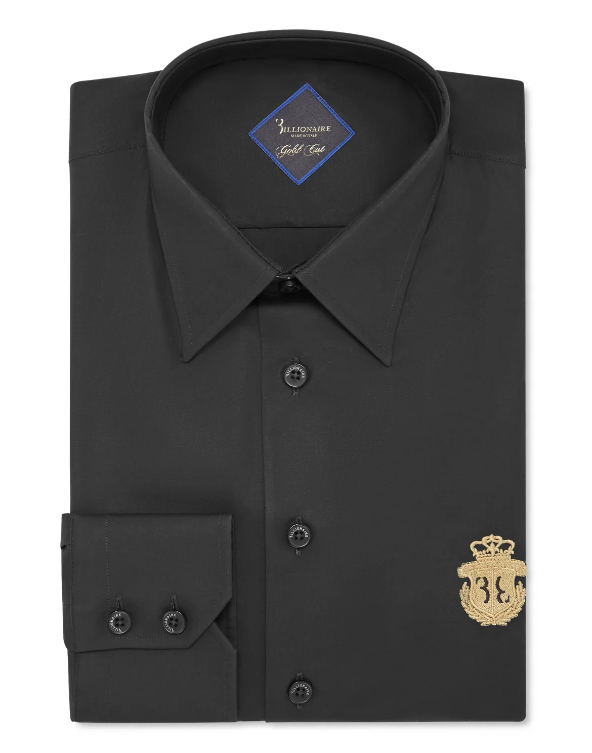 Shirt Gold Cut LS/Milano Crest, цвет: Черный