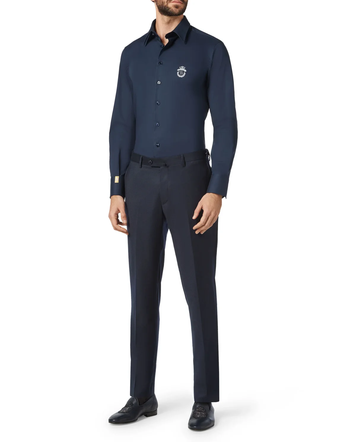 Shirt Gold Cut LS/Milano Crest, цвет: Синий