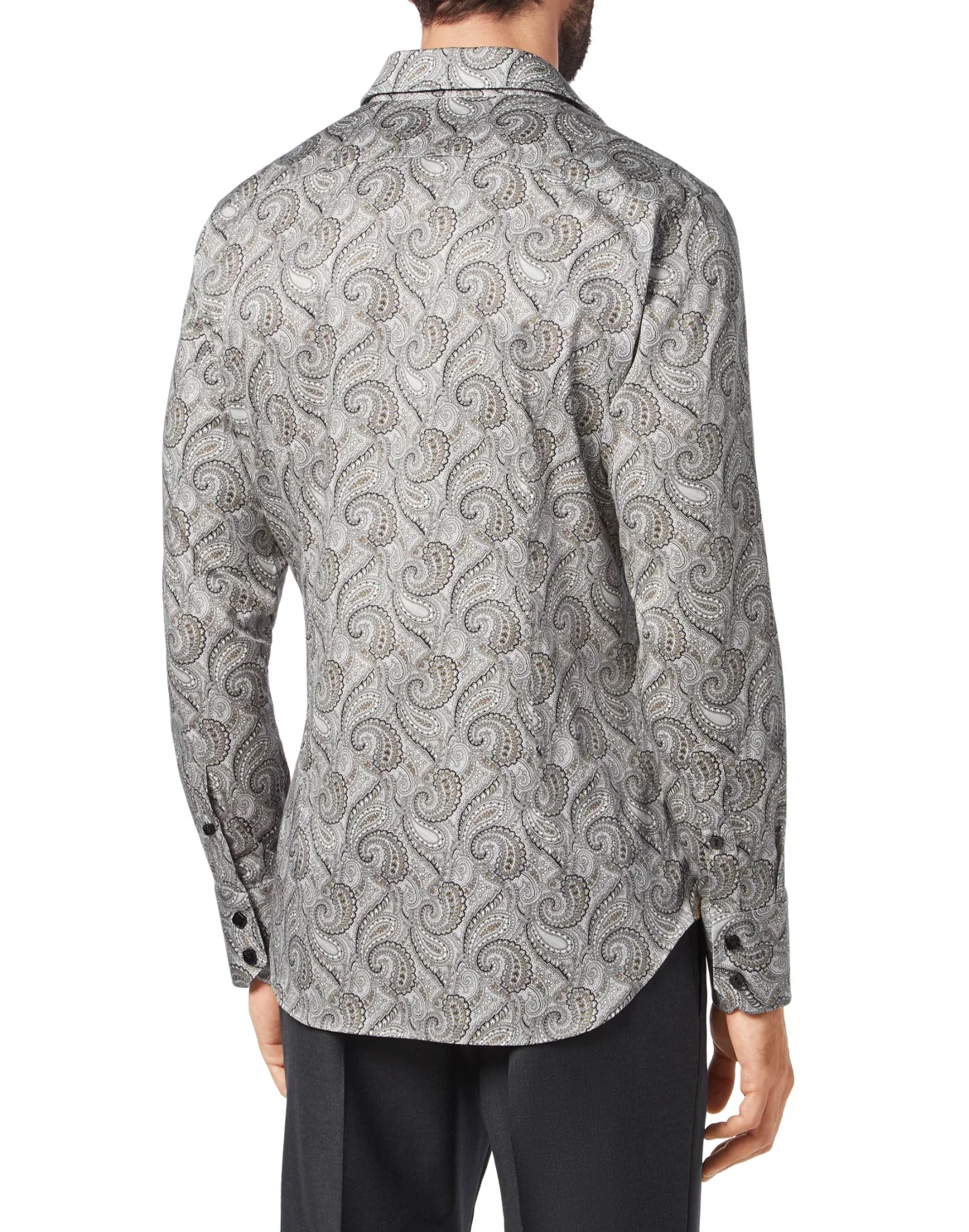 Shirt Silver Cut LS/Milano Paisley, цвет: Бежевый