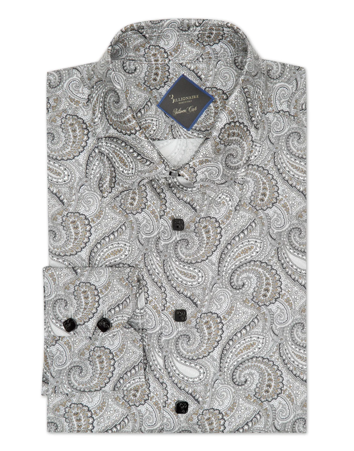 Shirt Silver Cut LS/Milano Paisley, цвет: Бежевый