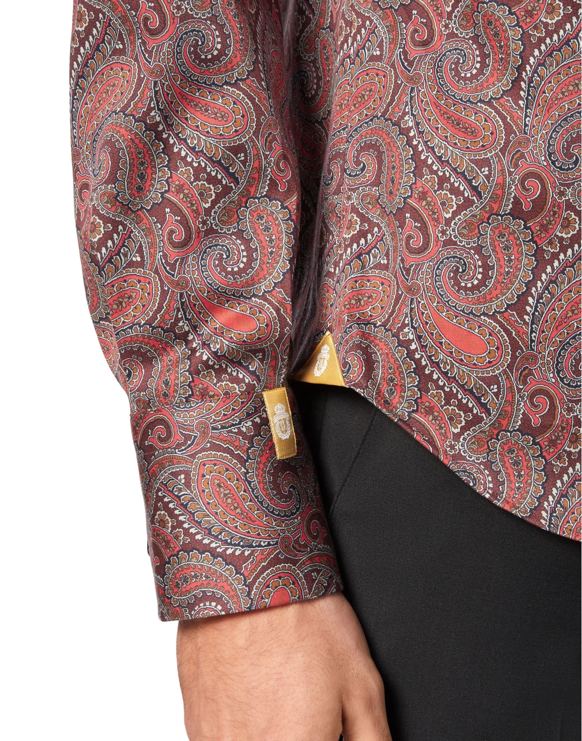 Shirt Silver Cut LS/Milano Paisley, цвет: Красный
