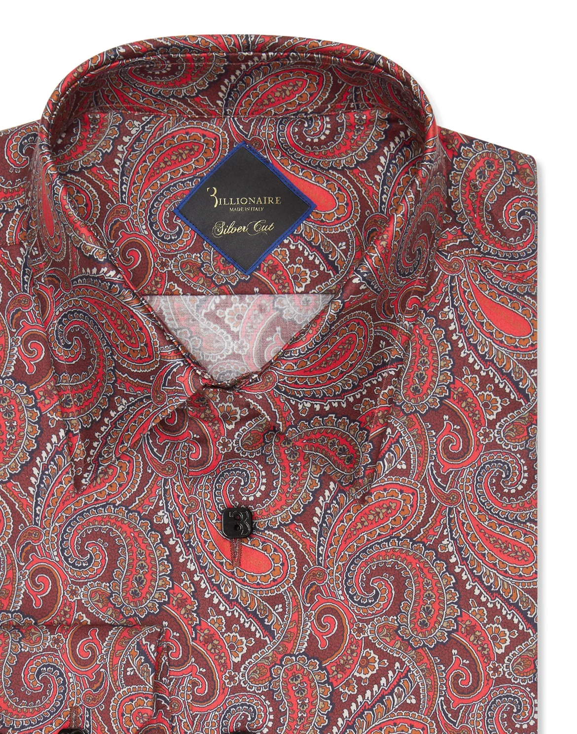 Shirt Silver Cut LS/Milano Paisley, цвет: Красный