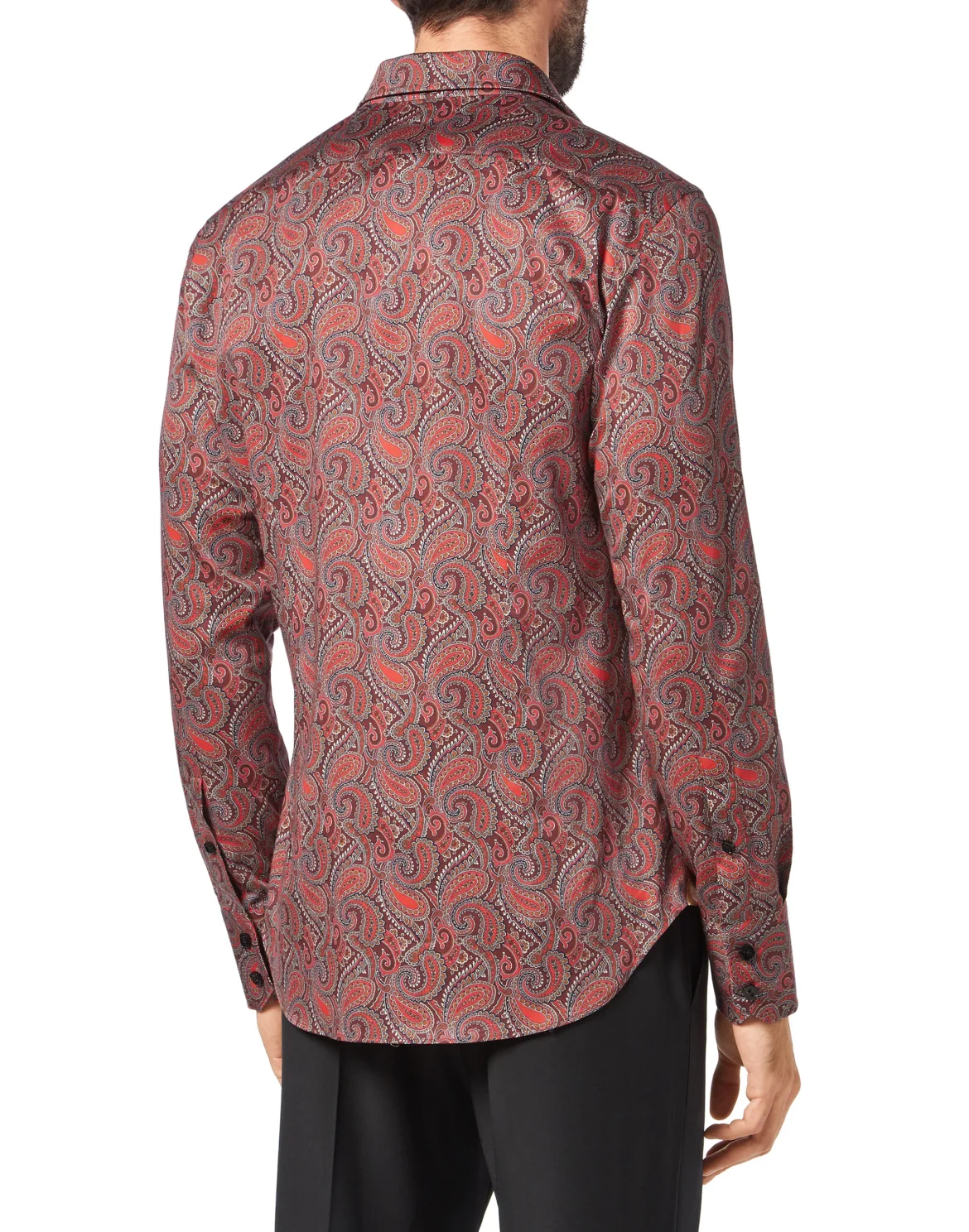 Shirt Silver Cut LS/Milano Paisley, цвет: Красный