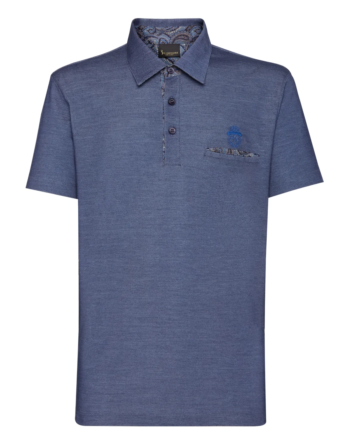 Polo shirt SS Paisley, цвет: Синий