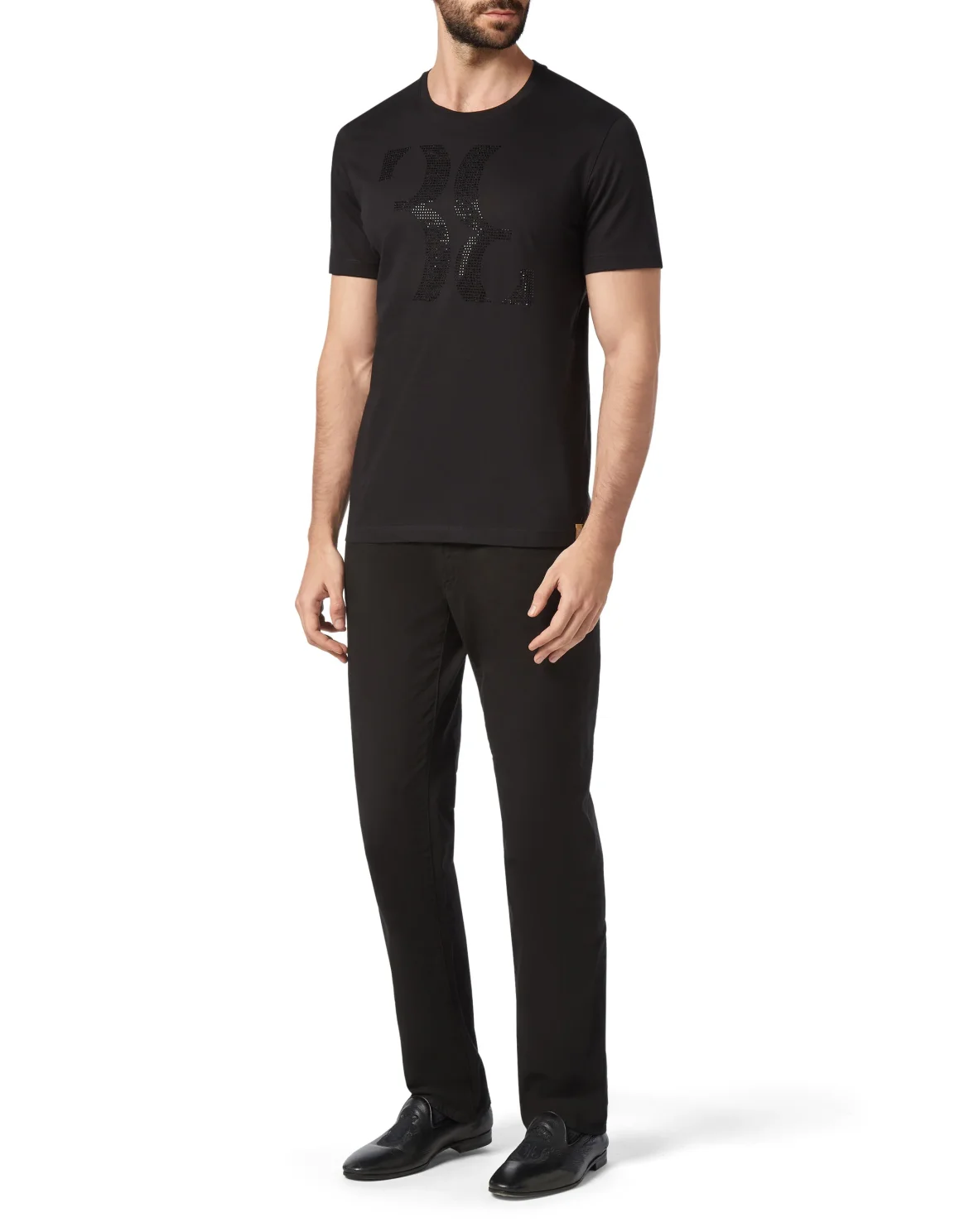 T-shirt Round Neck SS Double B, цвет: Черный