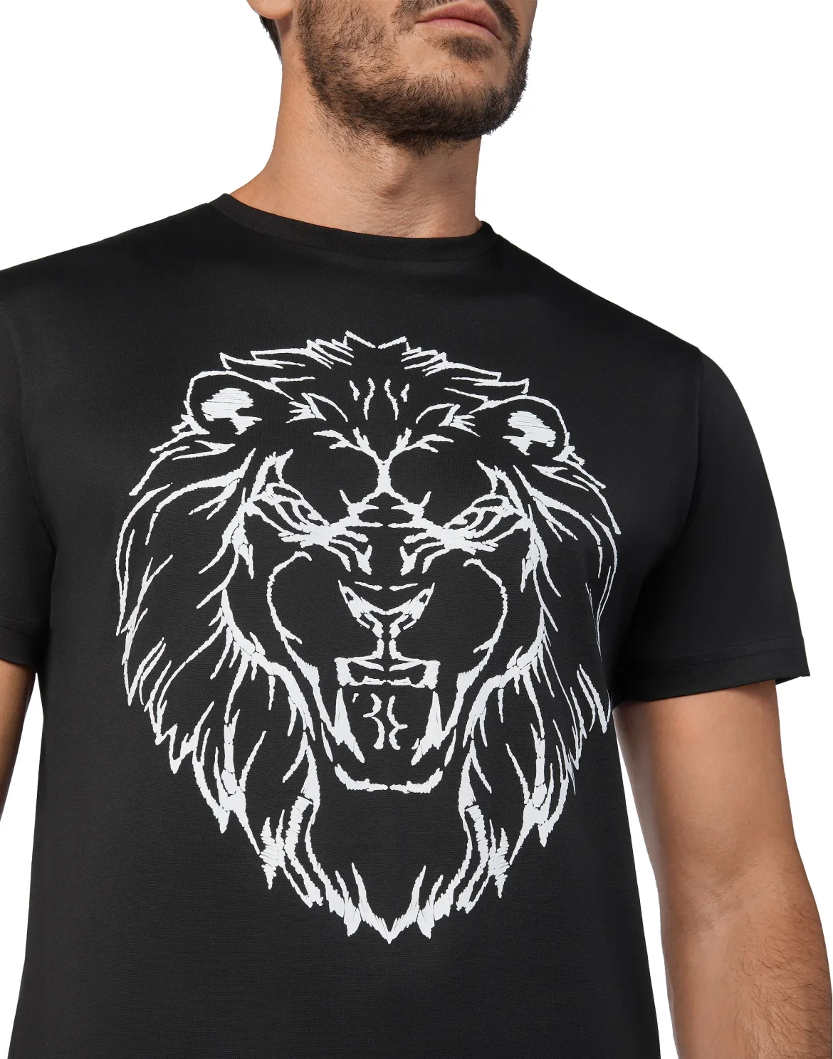 T-shirt Round Neck SS Lion, цвет: Черный