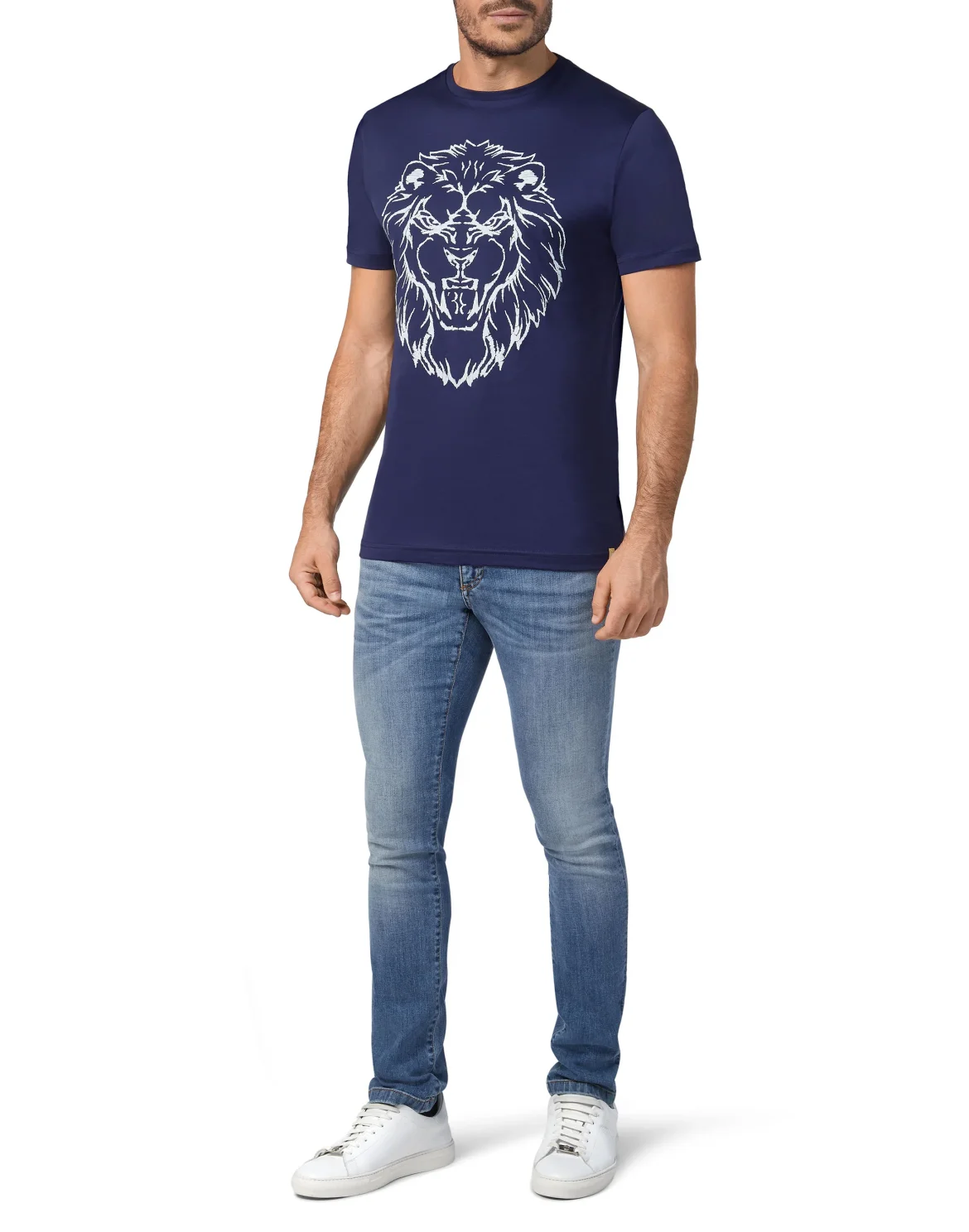 T-shirt Round Neck SS Lion, цвет: Синий