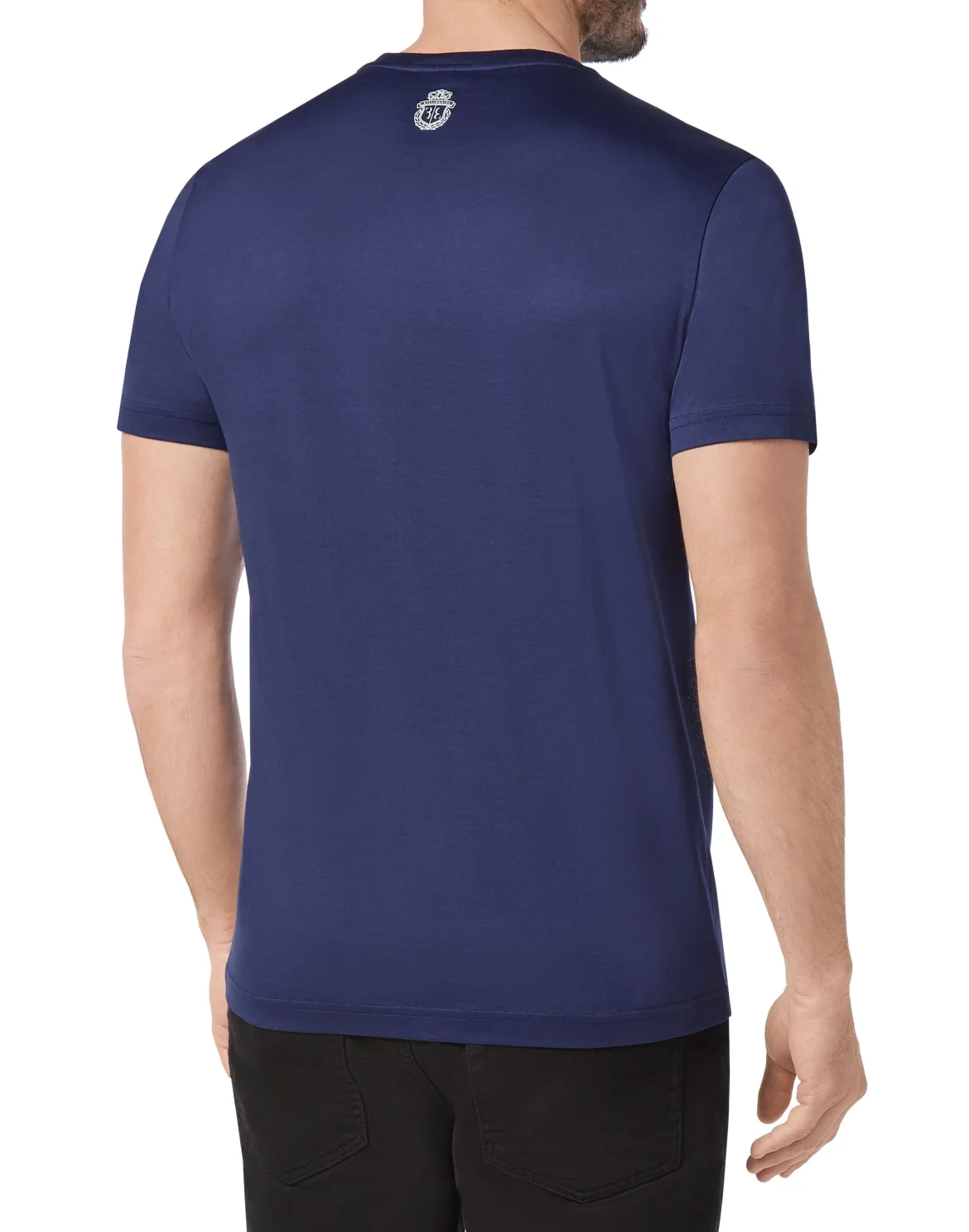 T-shirt Round Neck SS Marbled, цвет: Синий