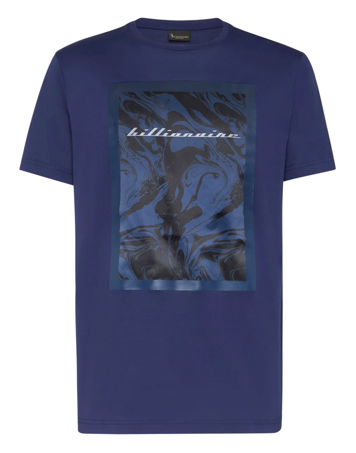 T-shirt Round Neck SS Marbled, цвет: Синий