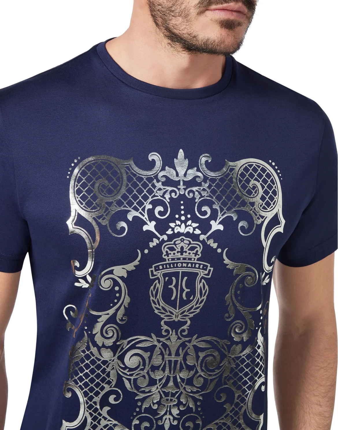 T-shirt Round Neck SS Baroque, цвет: Синий