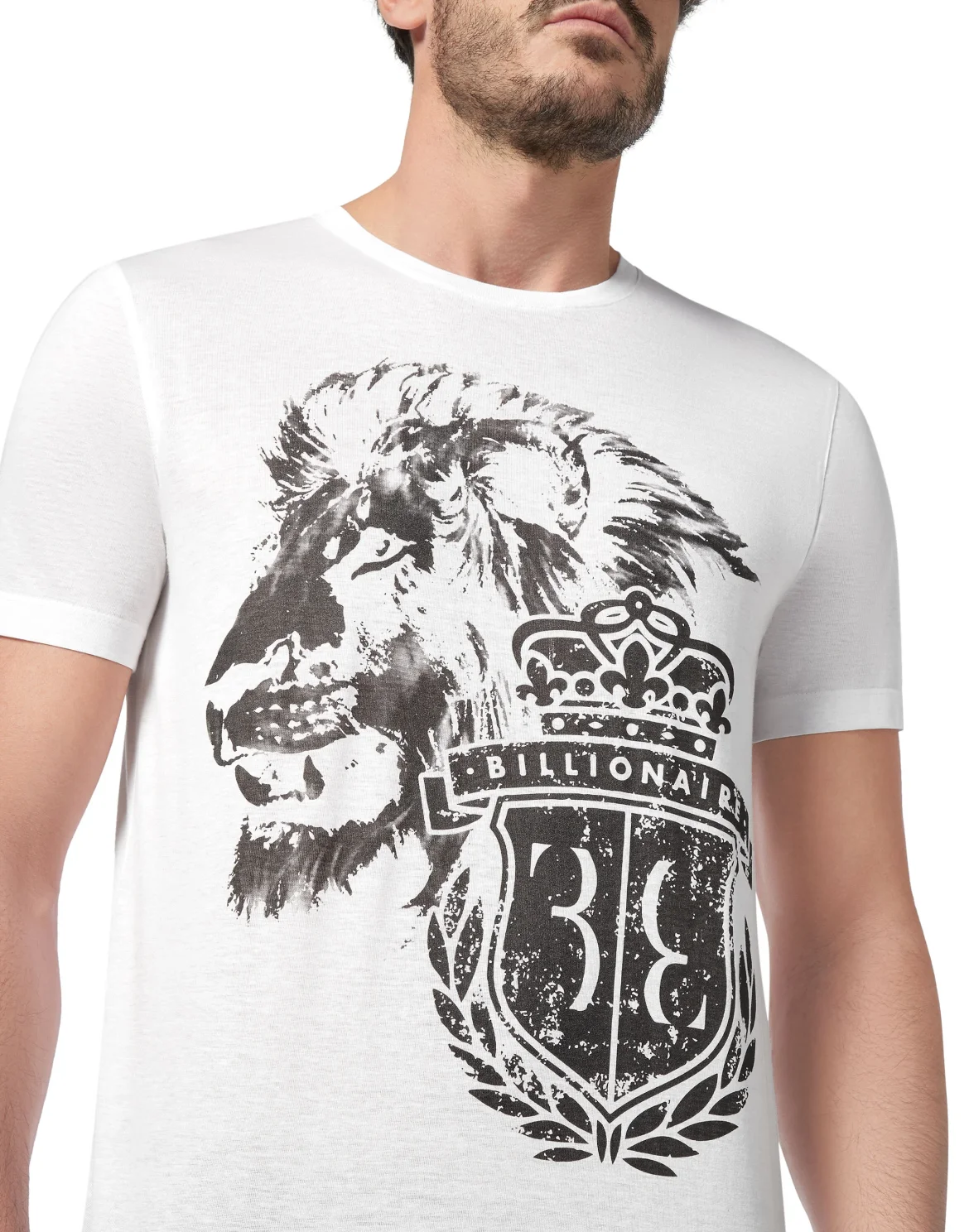 T-shirt Round Neck SS Lion, цвет: Белый