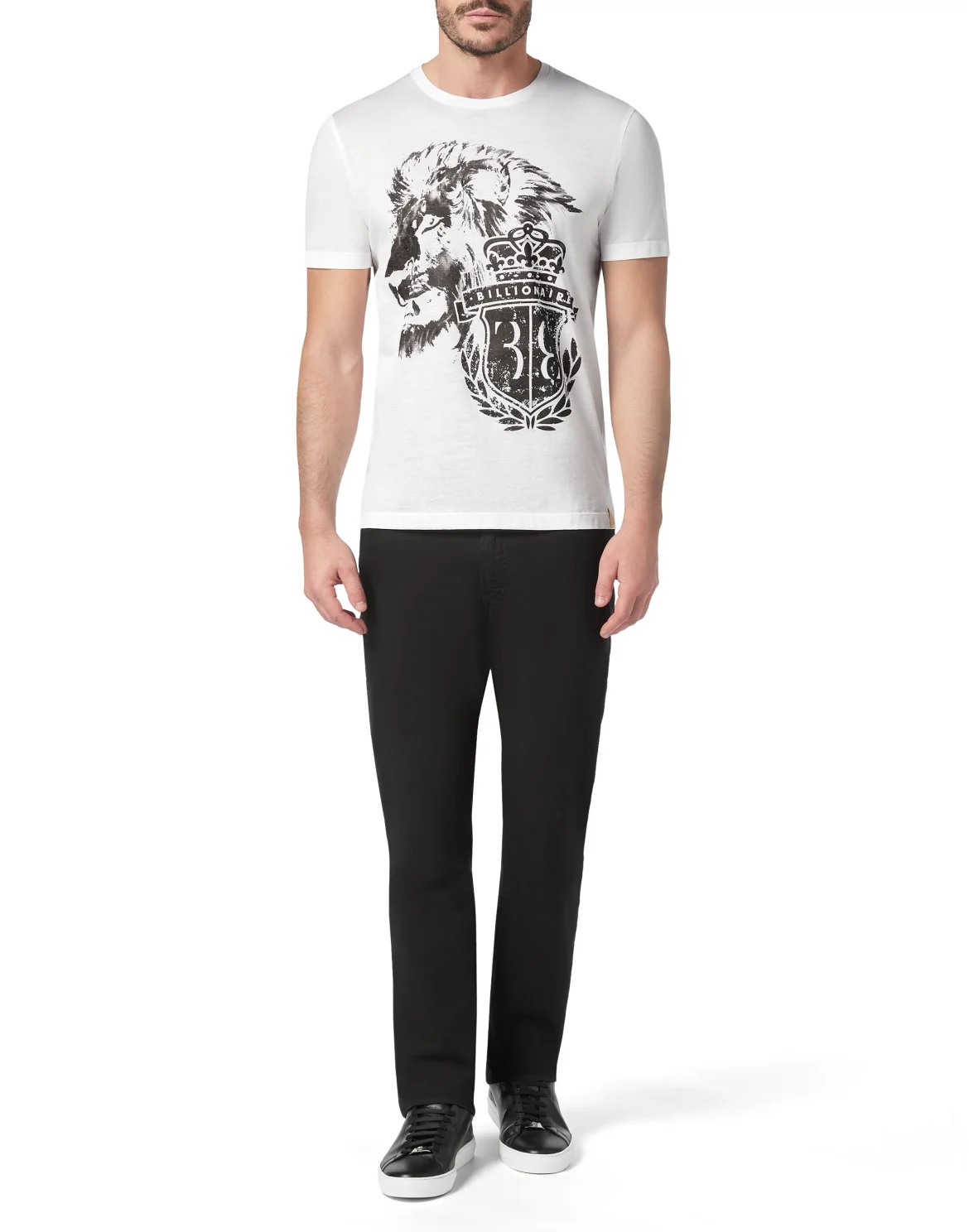 T-shirt Round Neck SS Lion, цвет: Белый