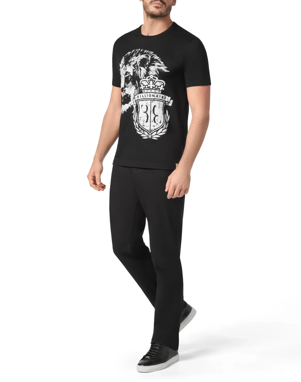 T-shirt Round Neck SS Lion, цвет: Черный