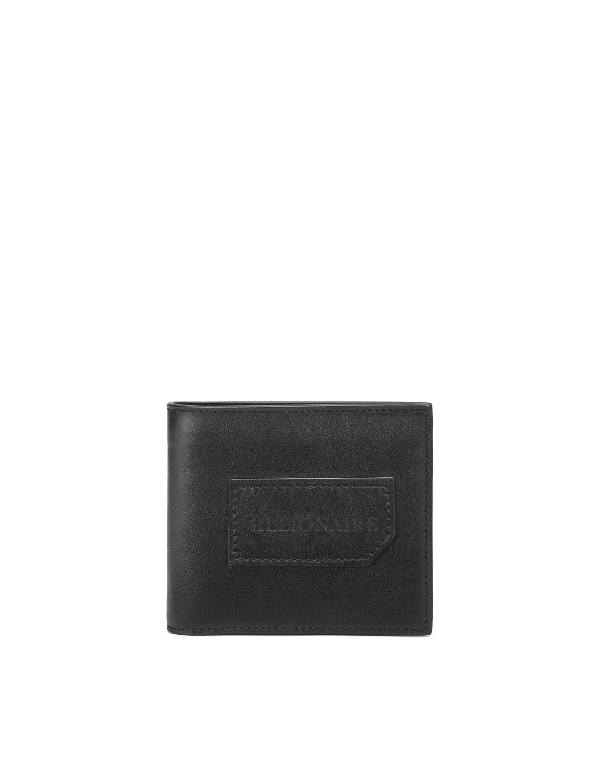 Leather French wallet Istitutional, цвет: Черный