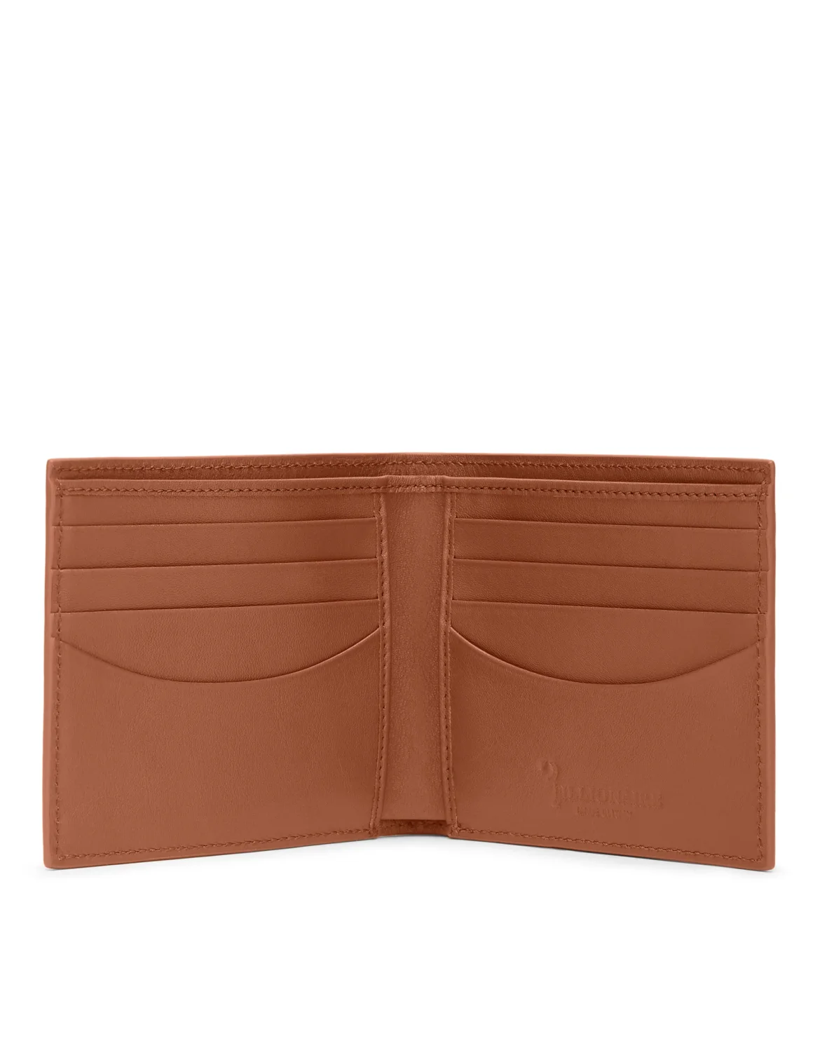 Leather French wallet Istitutional, цвет: Коричневый
