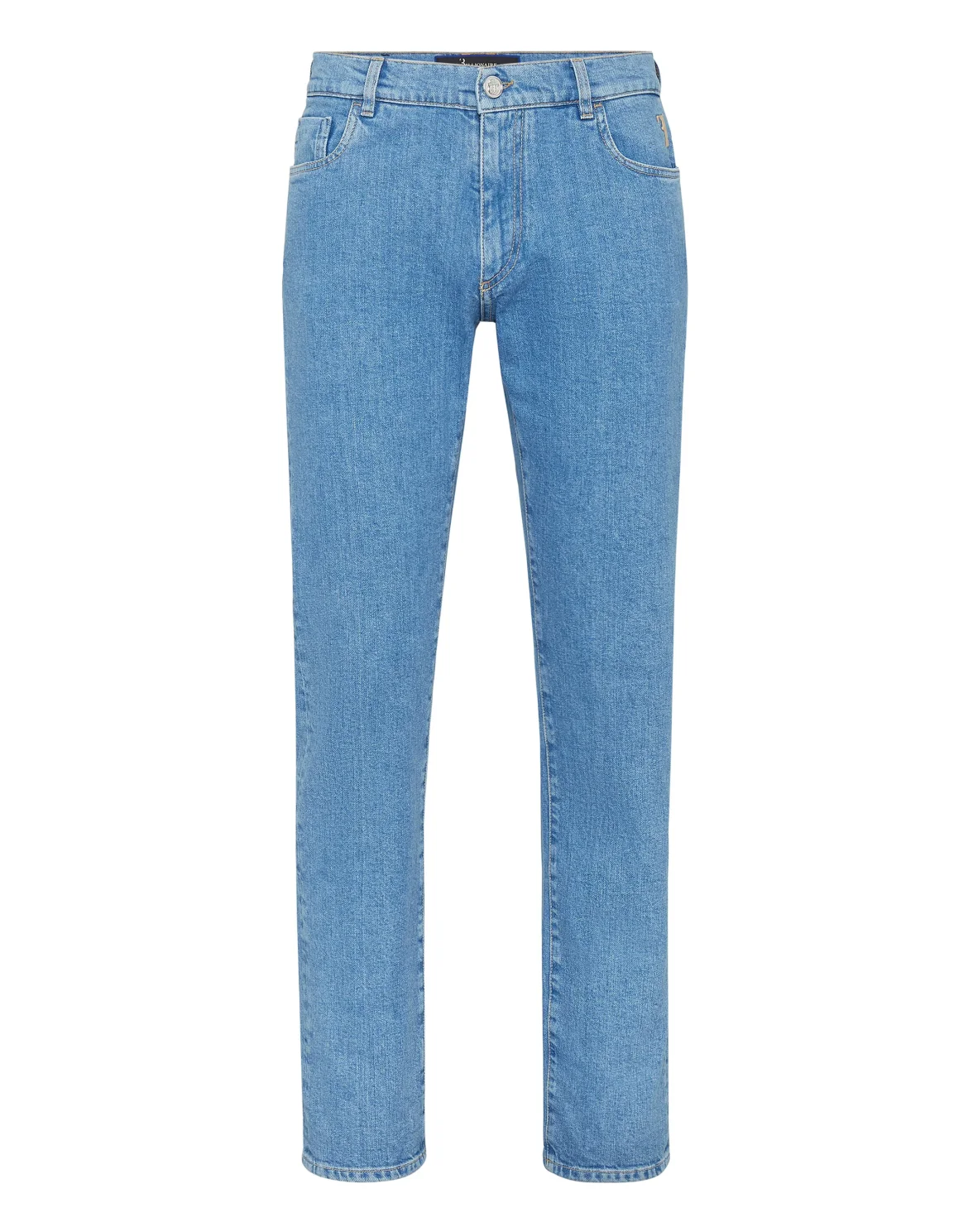 Denim Super Straight Cut Embroidery Double B, цвет: Голубой