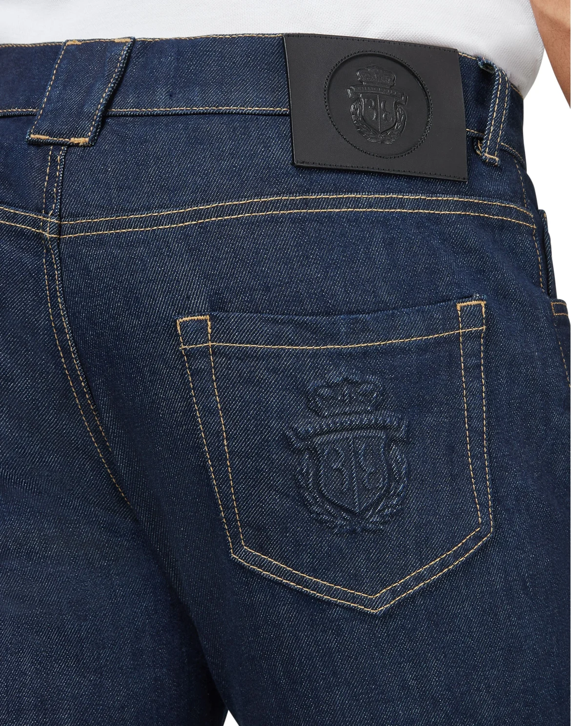 Denim Super Straight Cut Embroidery Double B, цвет: Синий