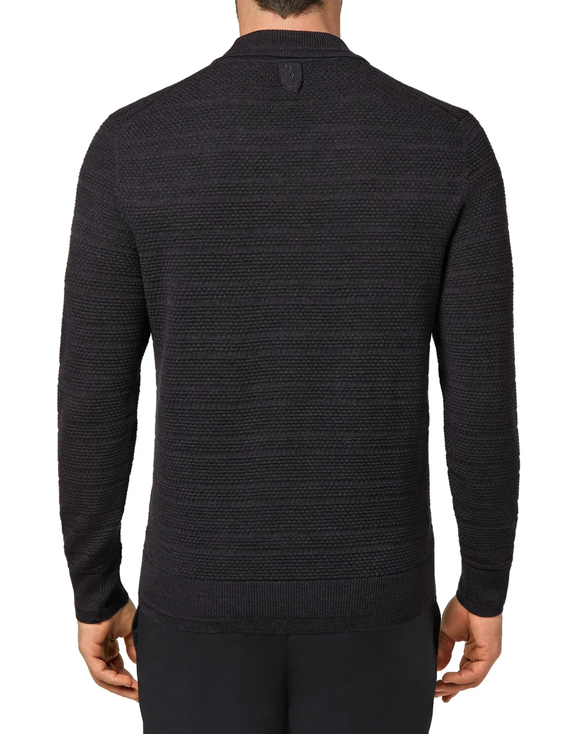 Merino wool Pullover zip mock Istitutional, цвет: Серый