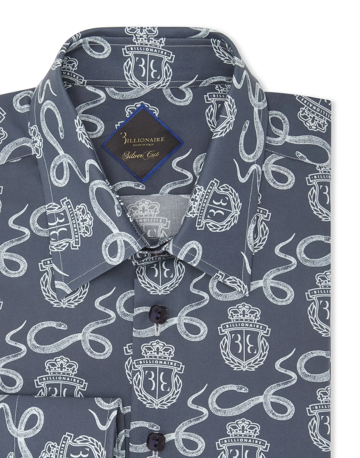 Shirt Silver Cut LS Snake, цвет: Синий