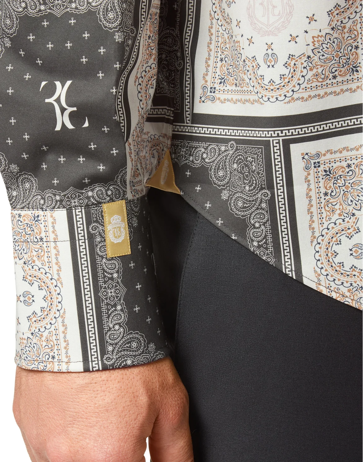Shirt Gold Cut LS Geometric, цвет: Бежевый