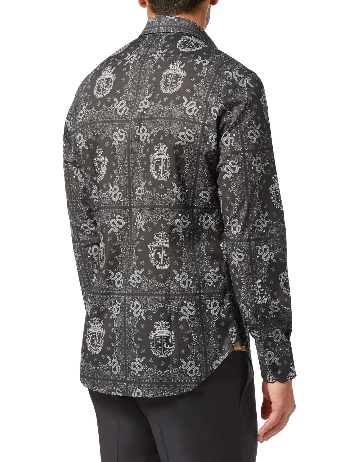 Shirt Gold Cut LS Geometric, цвет: Черный