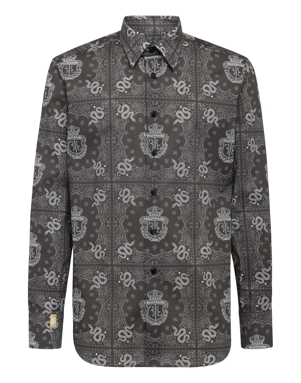 Shirt Gold Cut LS Geometric, цвет: Черный