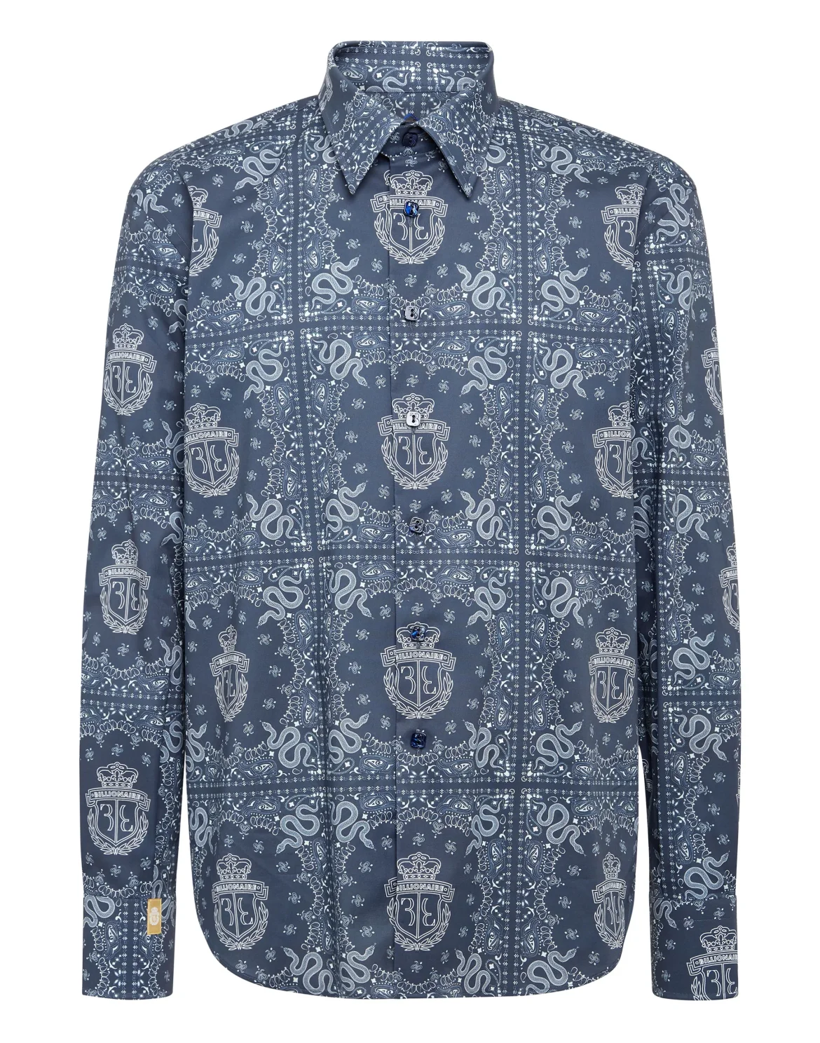 Shirt Gold Cut LS Geometric, цвет: Синий