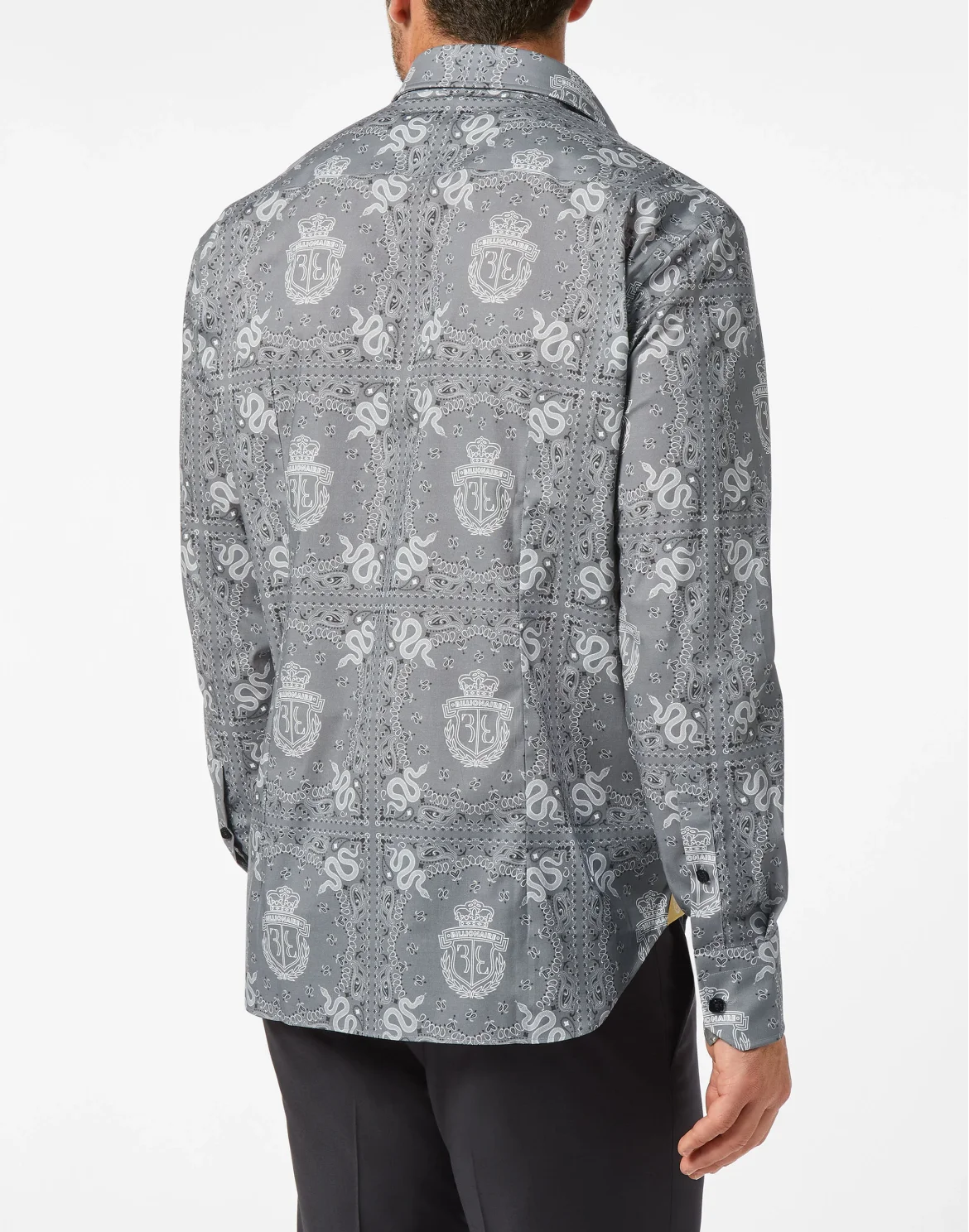 Shirt Gold Cut LS Geometric, цвет: Серый