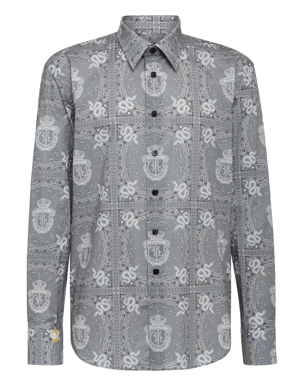 Shirt Gold Cut LS Geometric, цвет: Серый