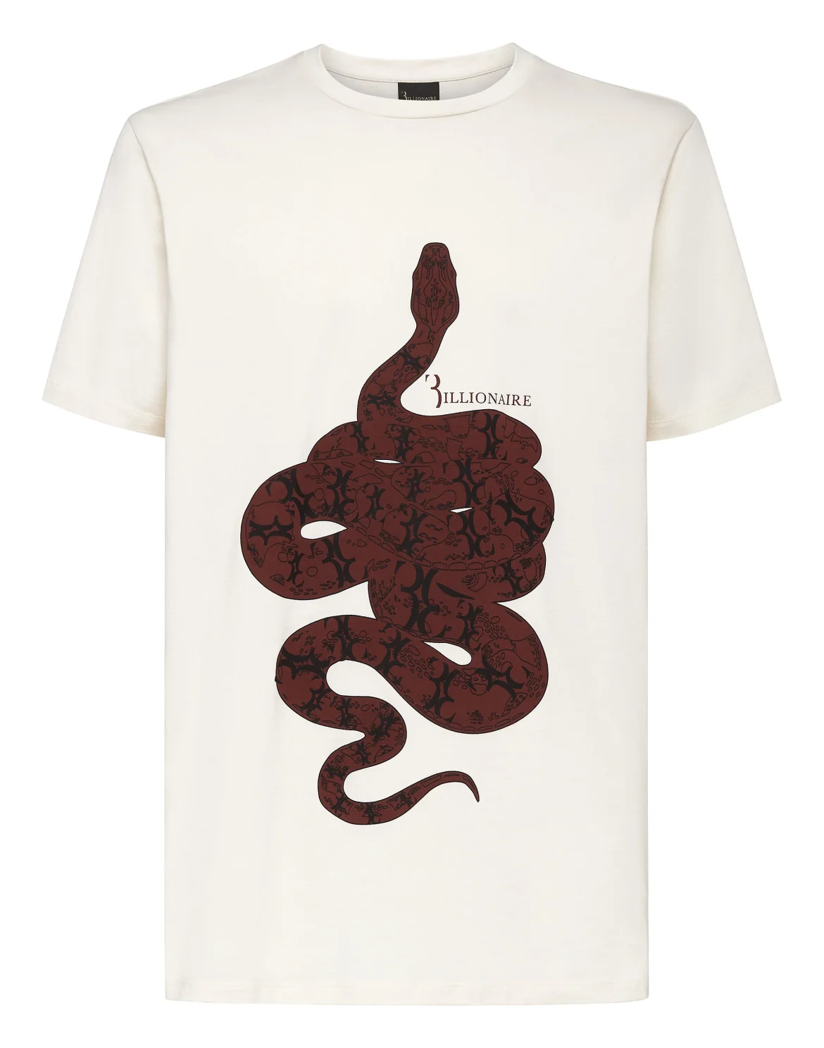 T-shirt Round Neck SS Snake, цвет: Бежевый