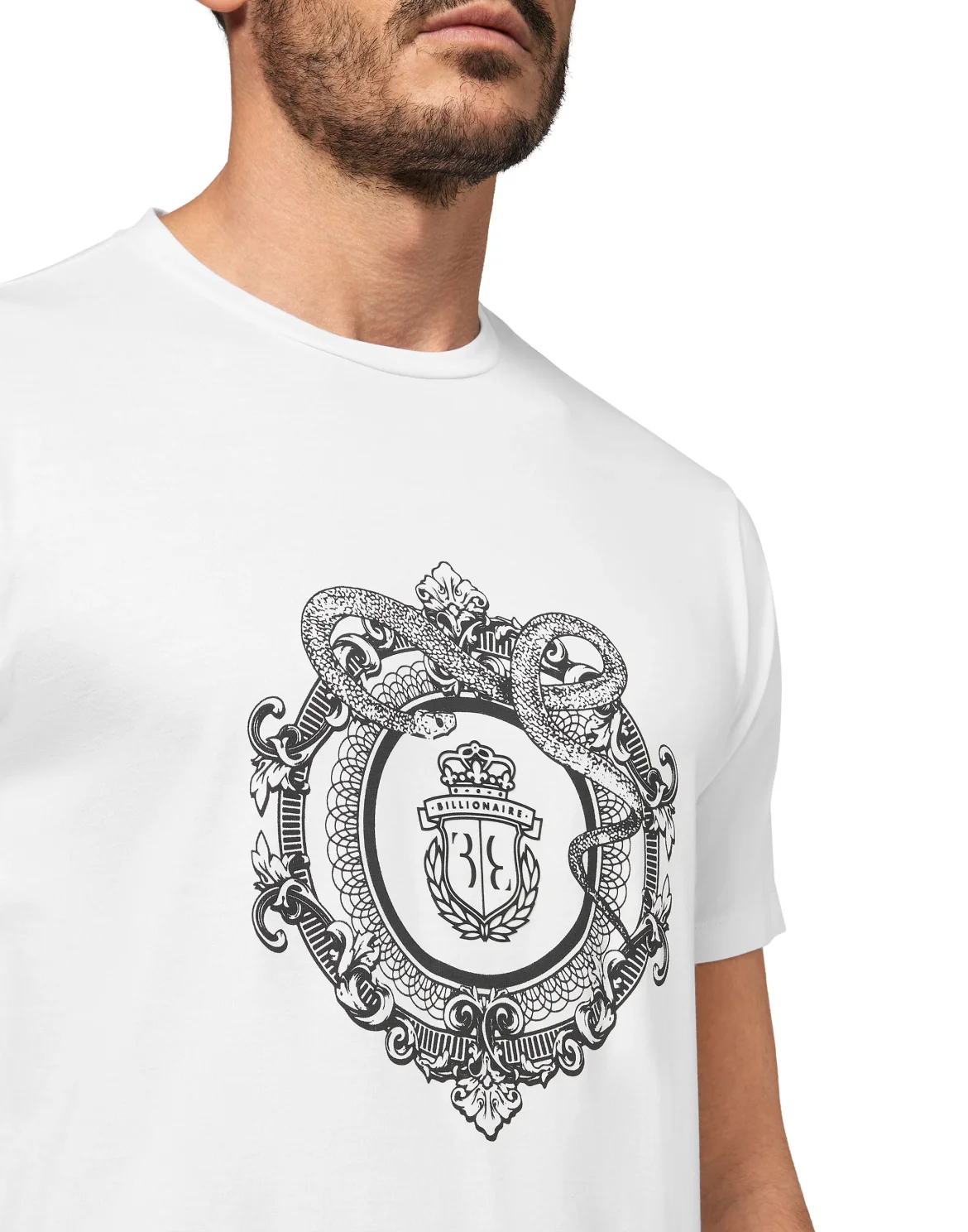 T-shirt Round Neck SS Snake, цвет: Белый