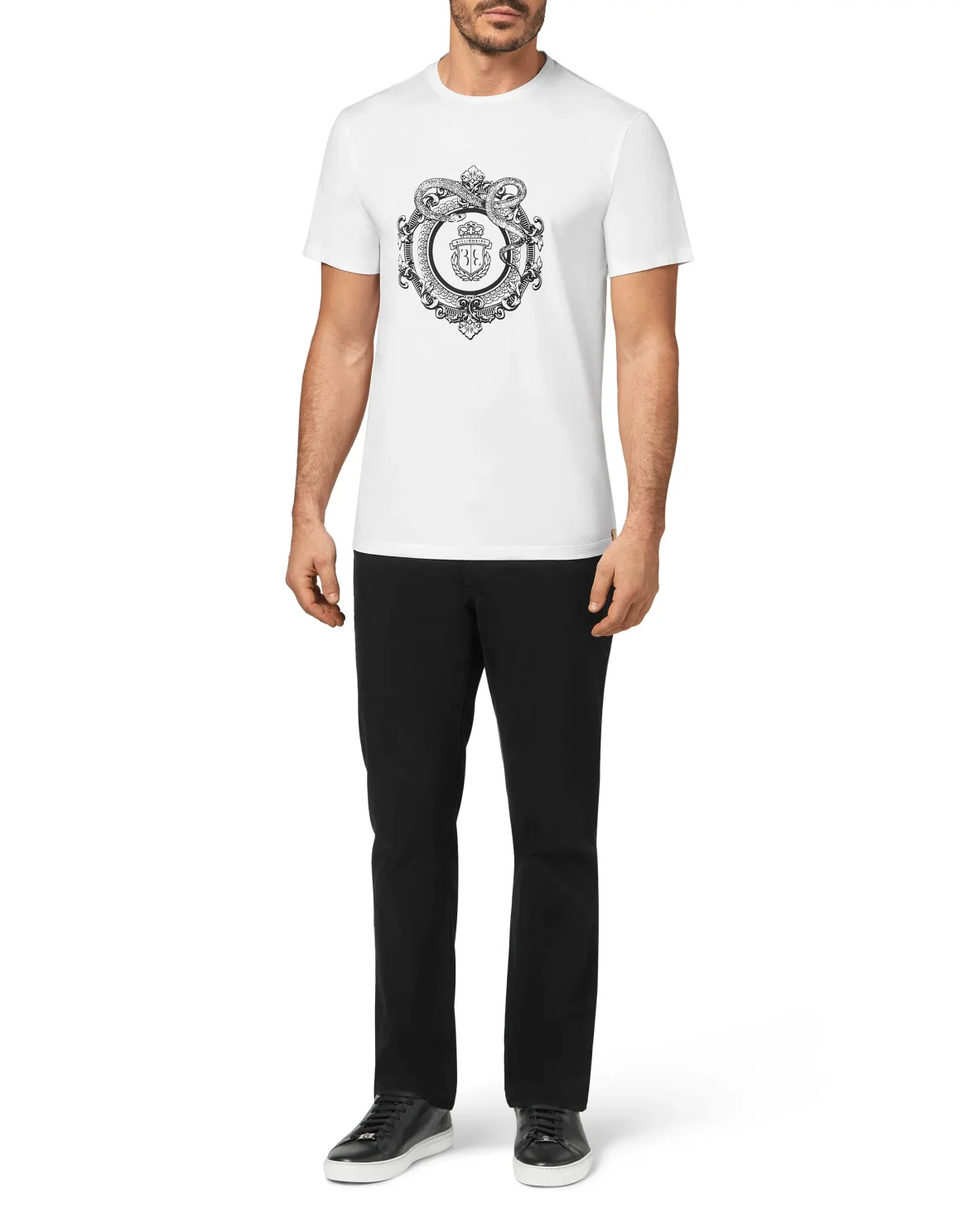 T-shirt Round Neck SS Snake, цвет: Белый
