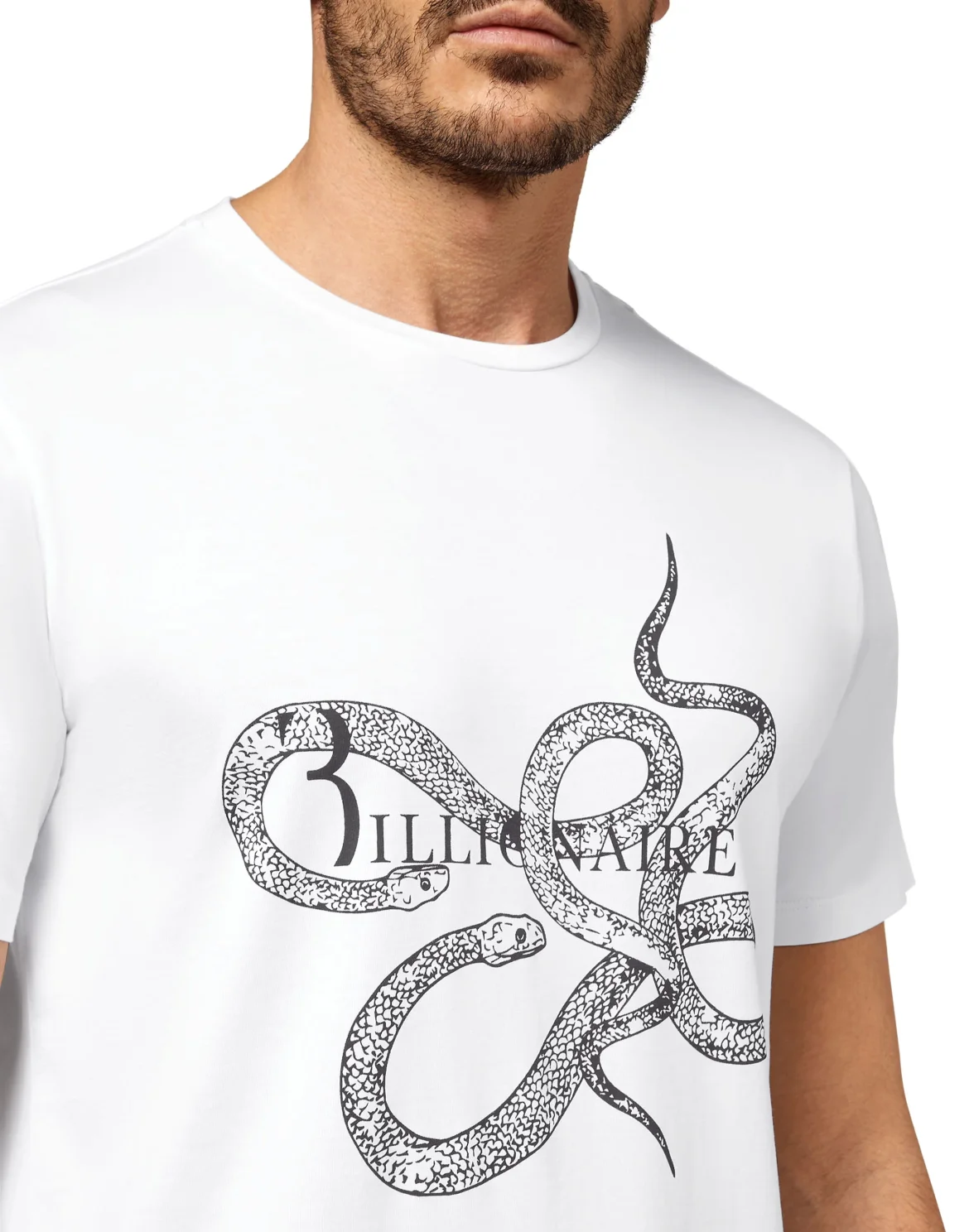 T-shirt Round Neck SS Snake, цвет: Белый