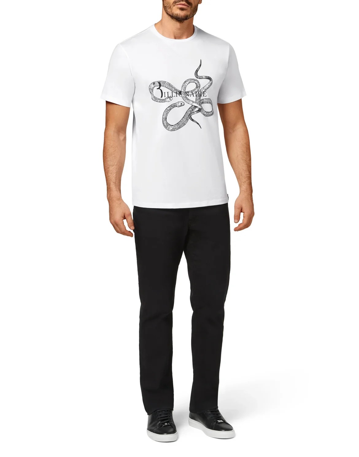 T-shirt Round Neck SS Snake, цвет: Белый