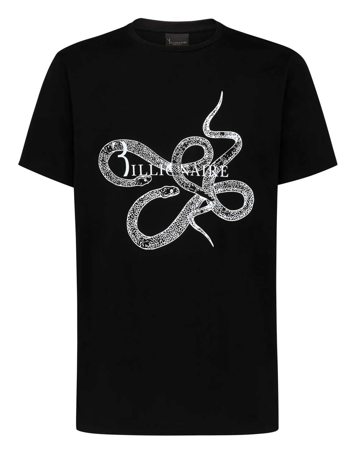 T-shirt Round Neck SS Snake, цвет: Черный