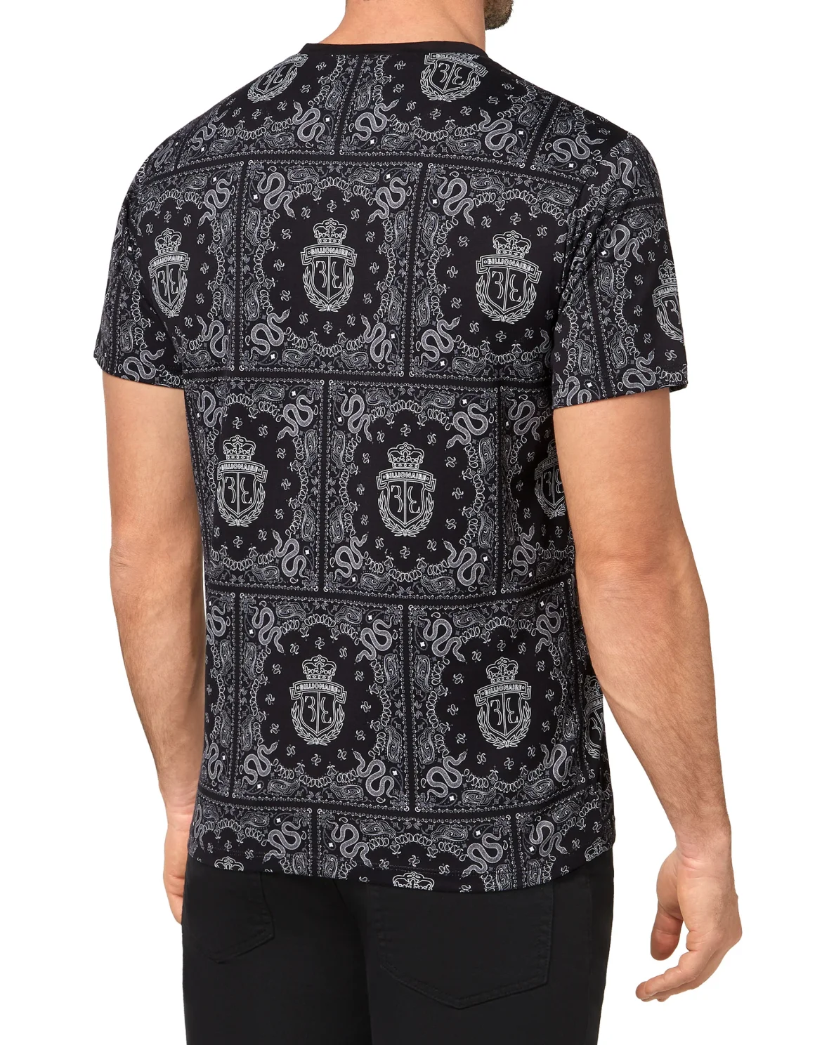T-shirt Round Neck SS Geometric, цвет: Белый