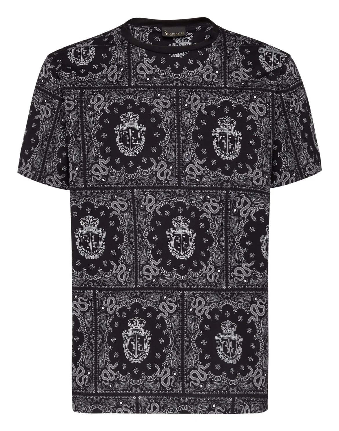 T-shirt Round Neck SS Geometric, цвет: Белый