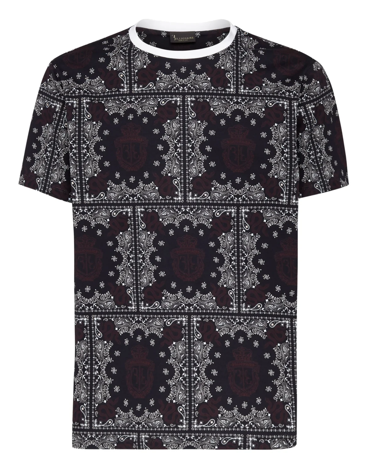 T-shirt Round Neck SS Geometric, цвет: Черный
