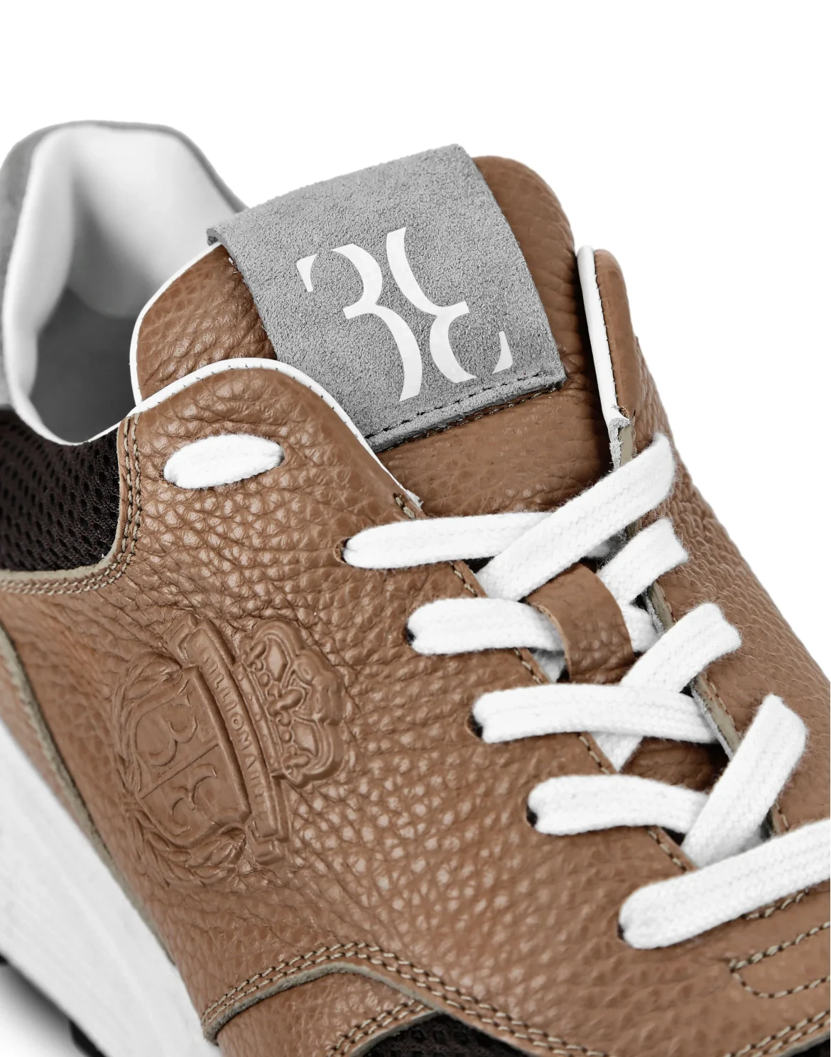 Runner mix leathers Crest, цвет: Бежевый