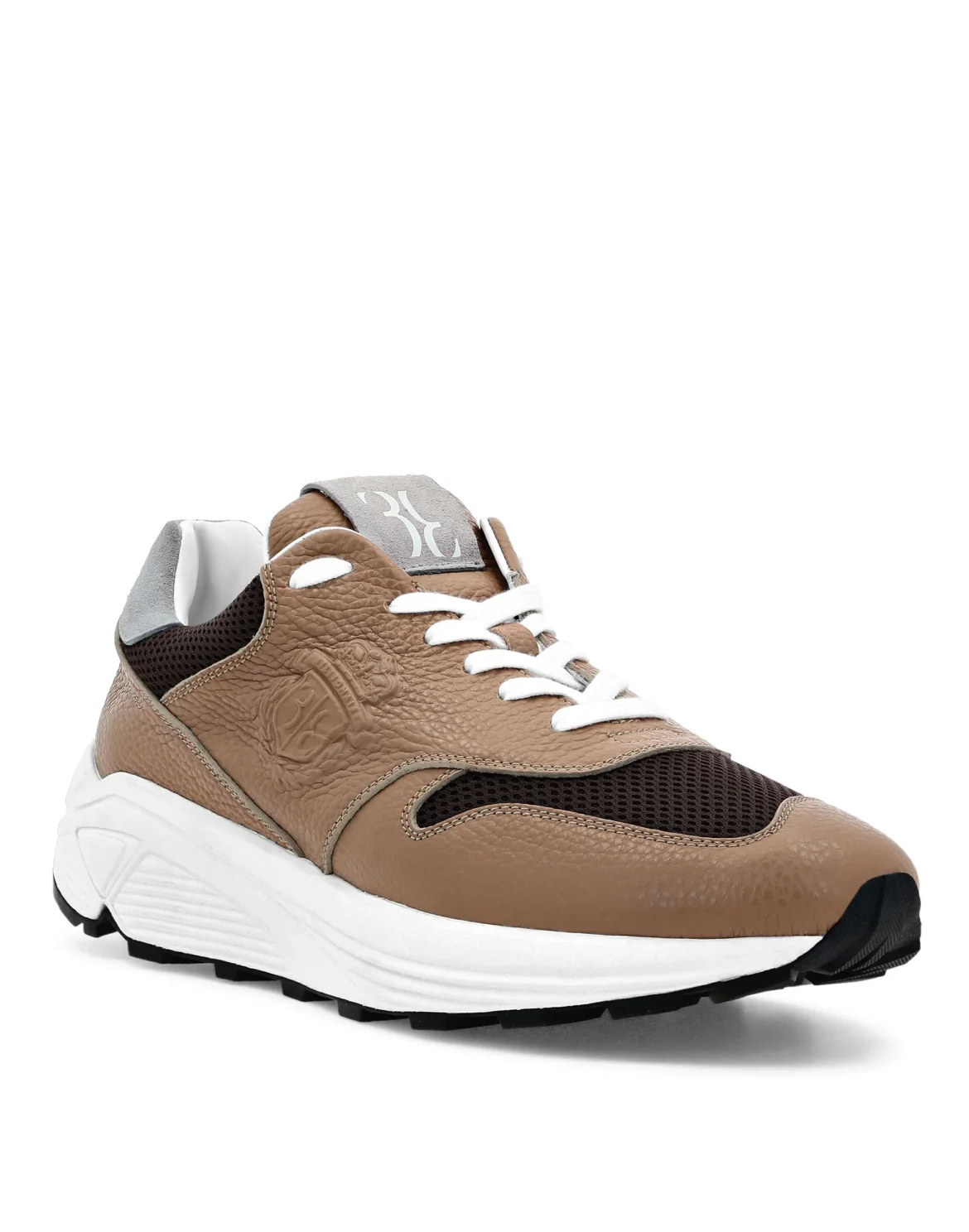 Runner mix leathers Crest, цвет: Бежевый