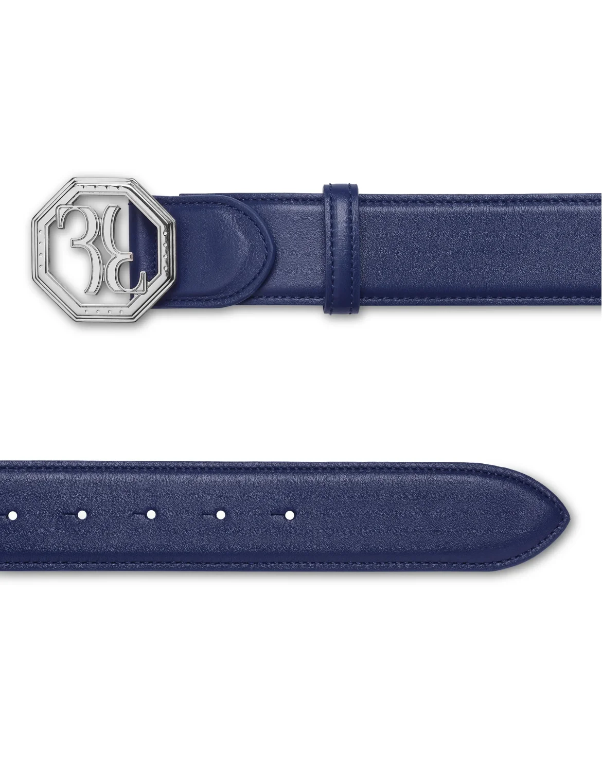 Leather Belt, цвет: Синий