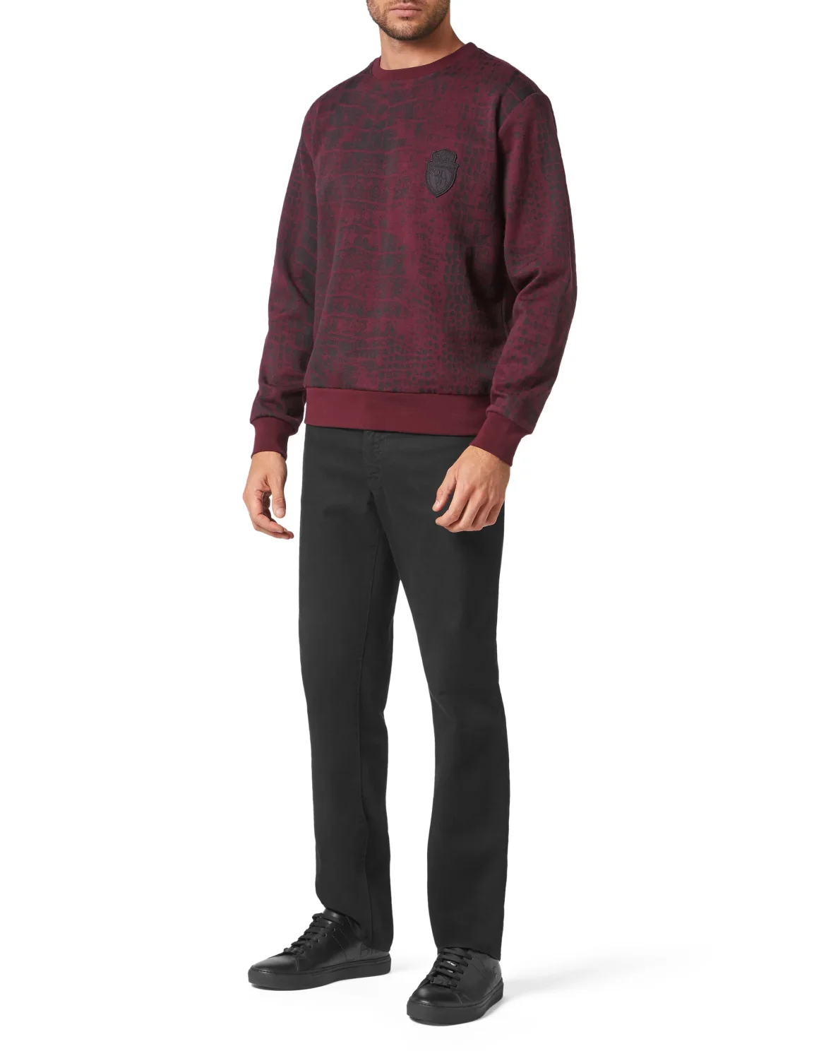 Sweatshirt LS Crocco Print, цвет: Зеленый