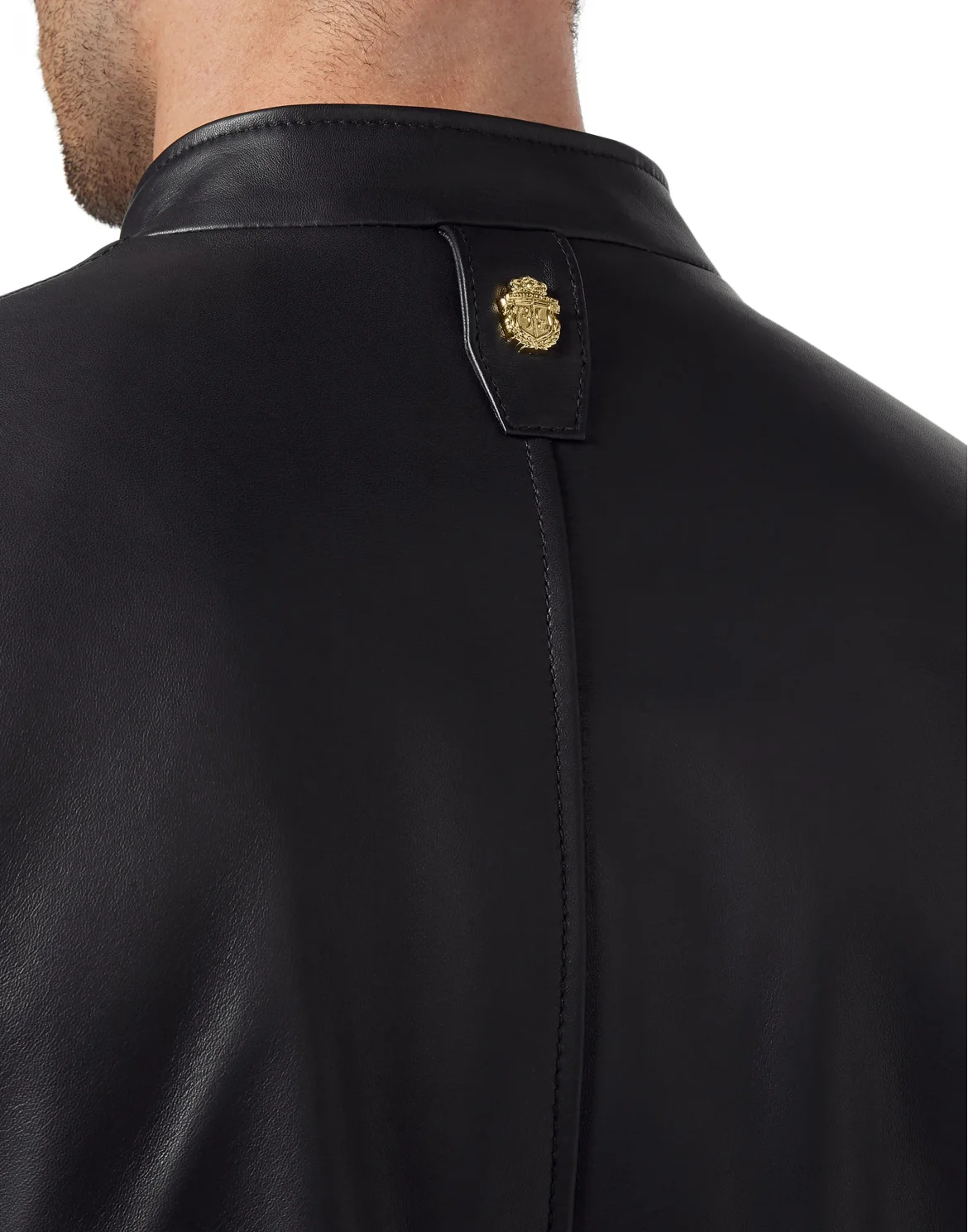 Leather Moto Jacket, цвет: Черный