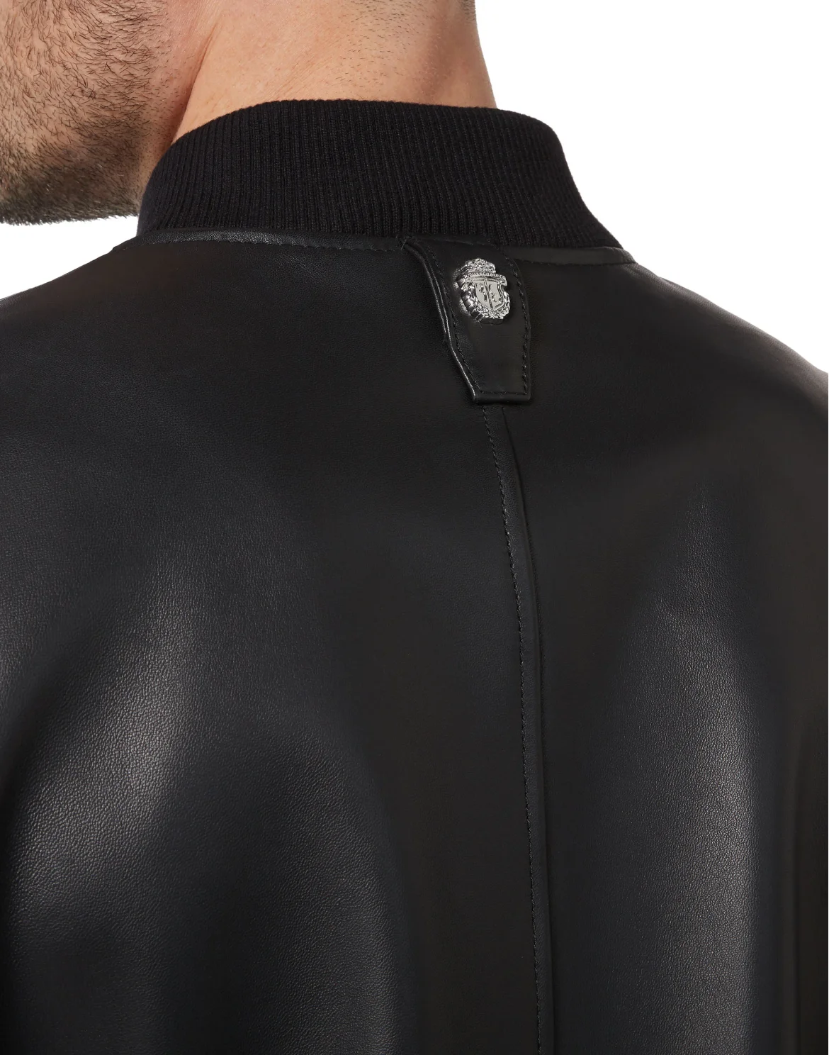 Leather Bomber  Crest, цвет: Черный