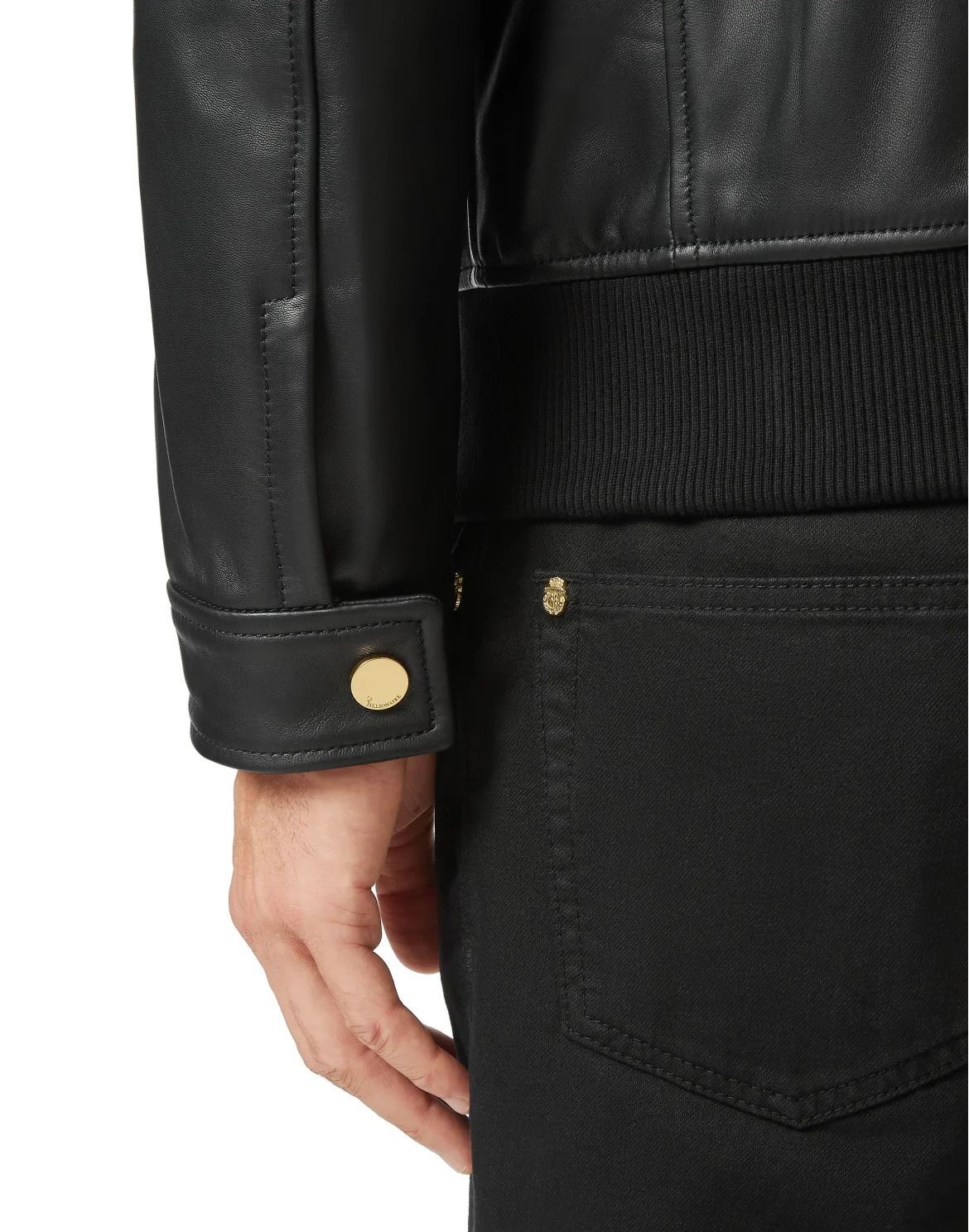 Leather Bomber  Crest, цвет: Черный