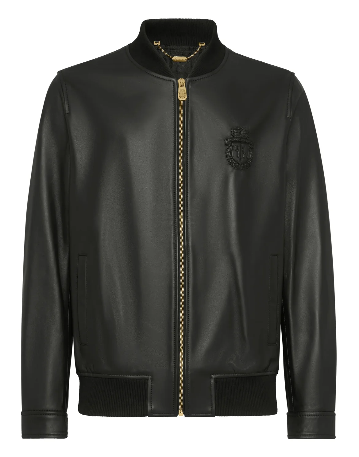 Leather Bomber  Crest, цвет: Черный