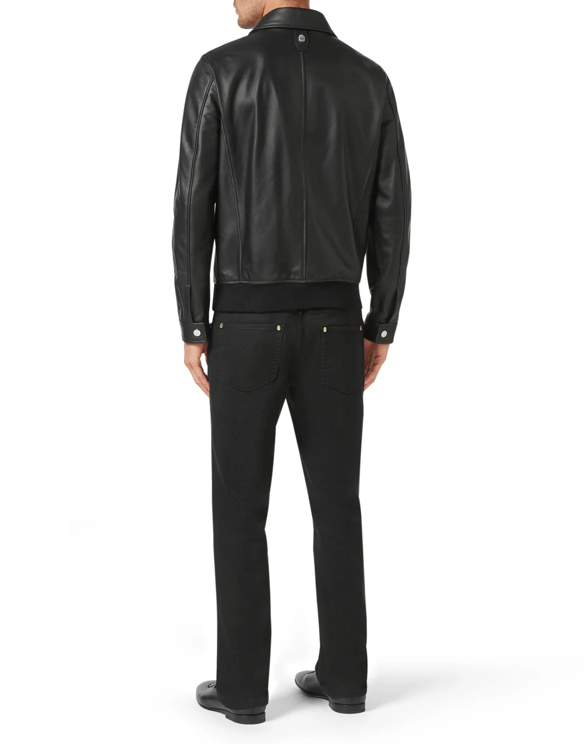 Leather Bomber, цвет: Черный
